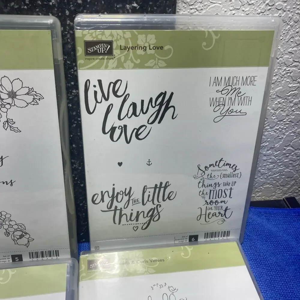 Stampin' Up Lot Of 6 Sale-a-Bration Sets; Whimsical Words And More